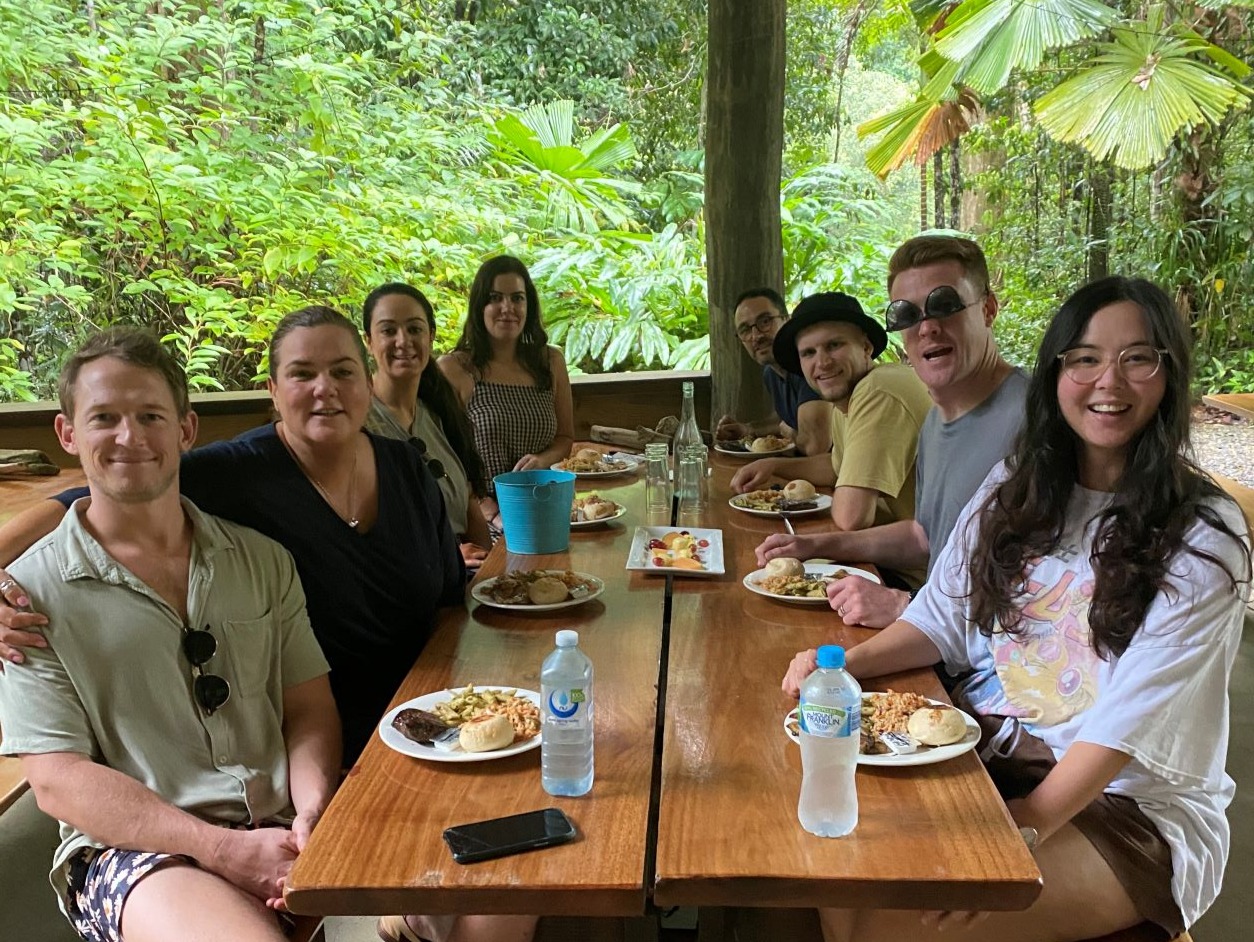 Dream team lunch in Daintree