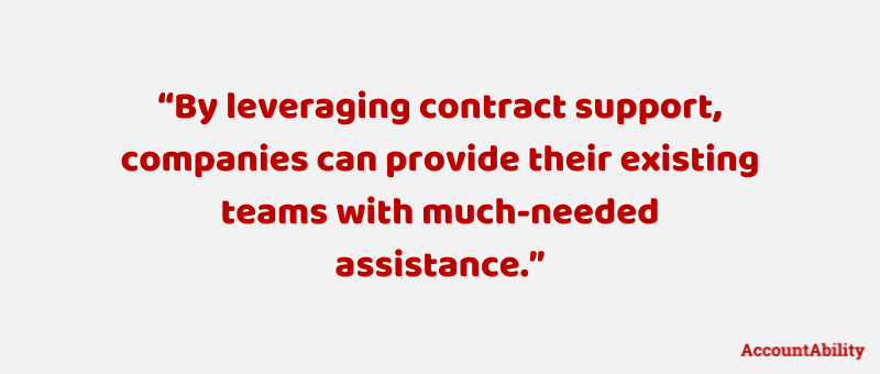 Quote: "By leveraging contract support, companies can provide their existing teams with much-needed assistance." - Kelly Purkess