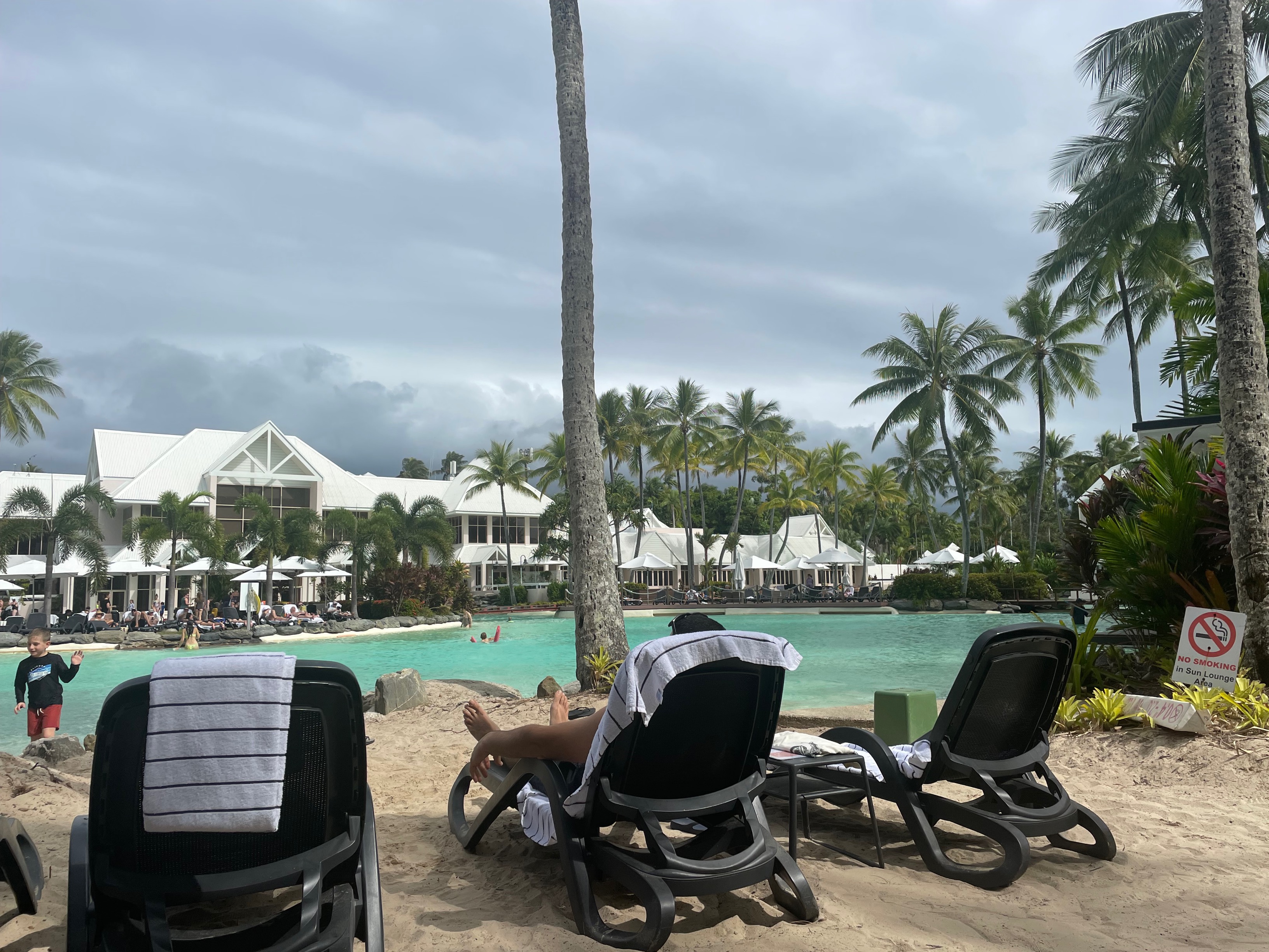Pool side view