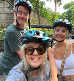 AccountAbility Ambition Dream Team winners 2024 riding bikes in Bali